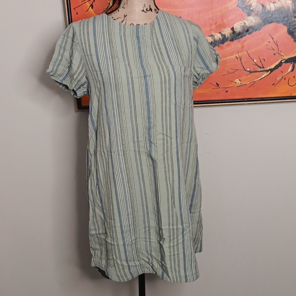 Cloth & Stone Linen Blend Shirt Dress Size Medium - Picture 7 of 7